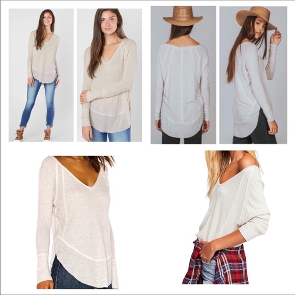 Free People Oatmeal Catalina Thermal Tunic. NWT. - Picture 2 of 7